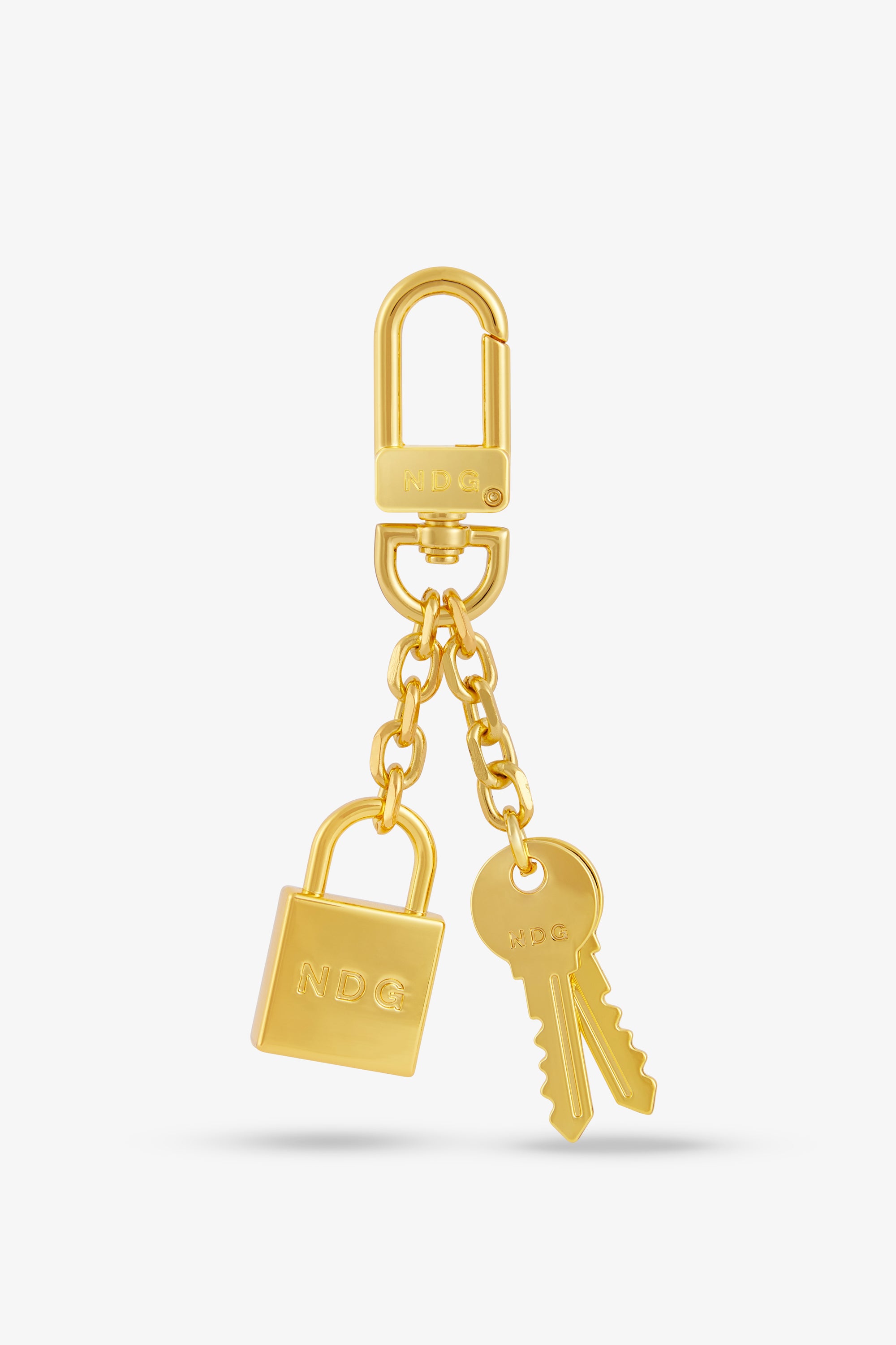 Padlock Keychain Gold – NDG PARIS USA