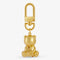 Teddy Bear Gold Keychain