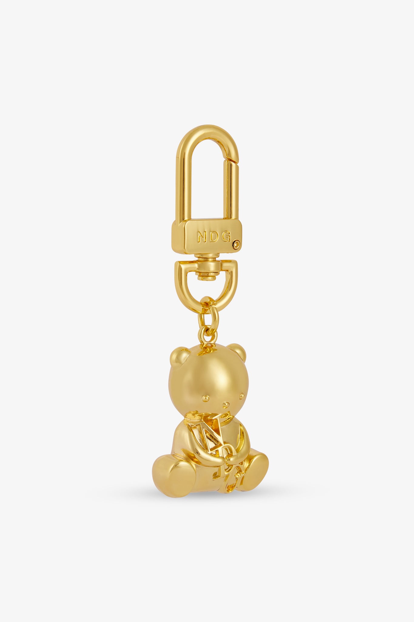 Teddy Bear Gold Keychain