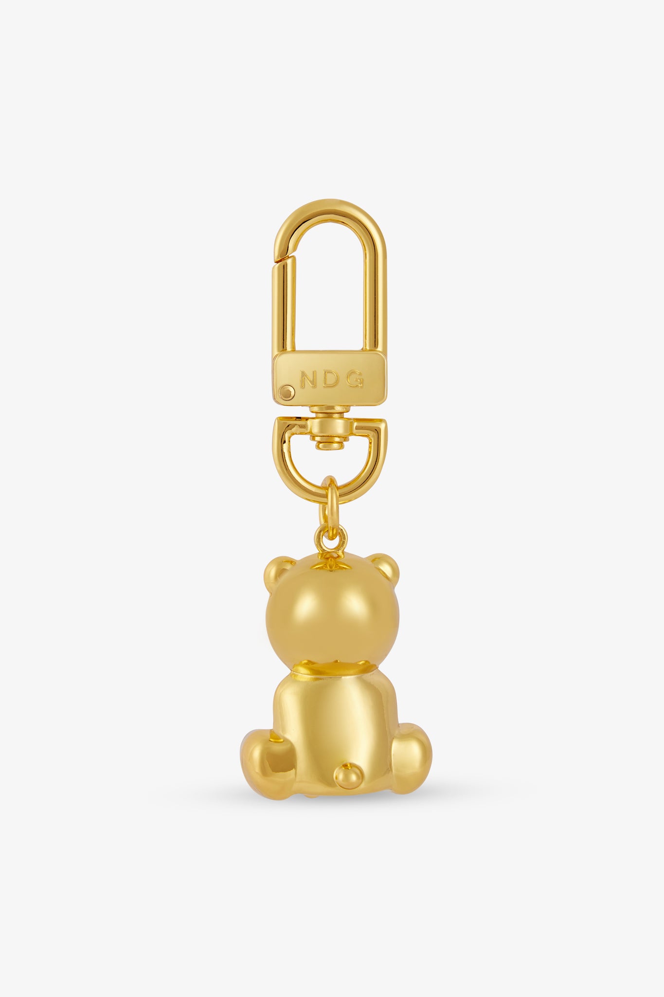 Teddy Bear Gold Keychain