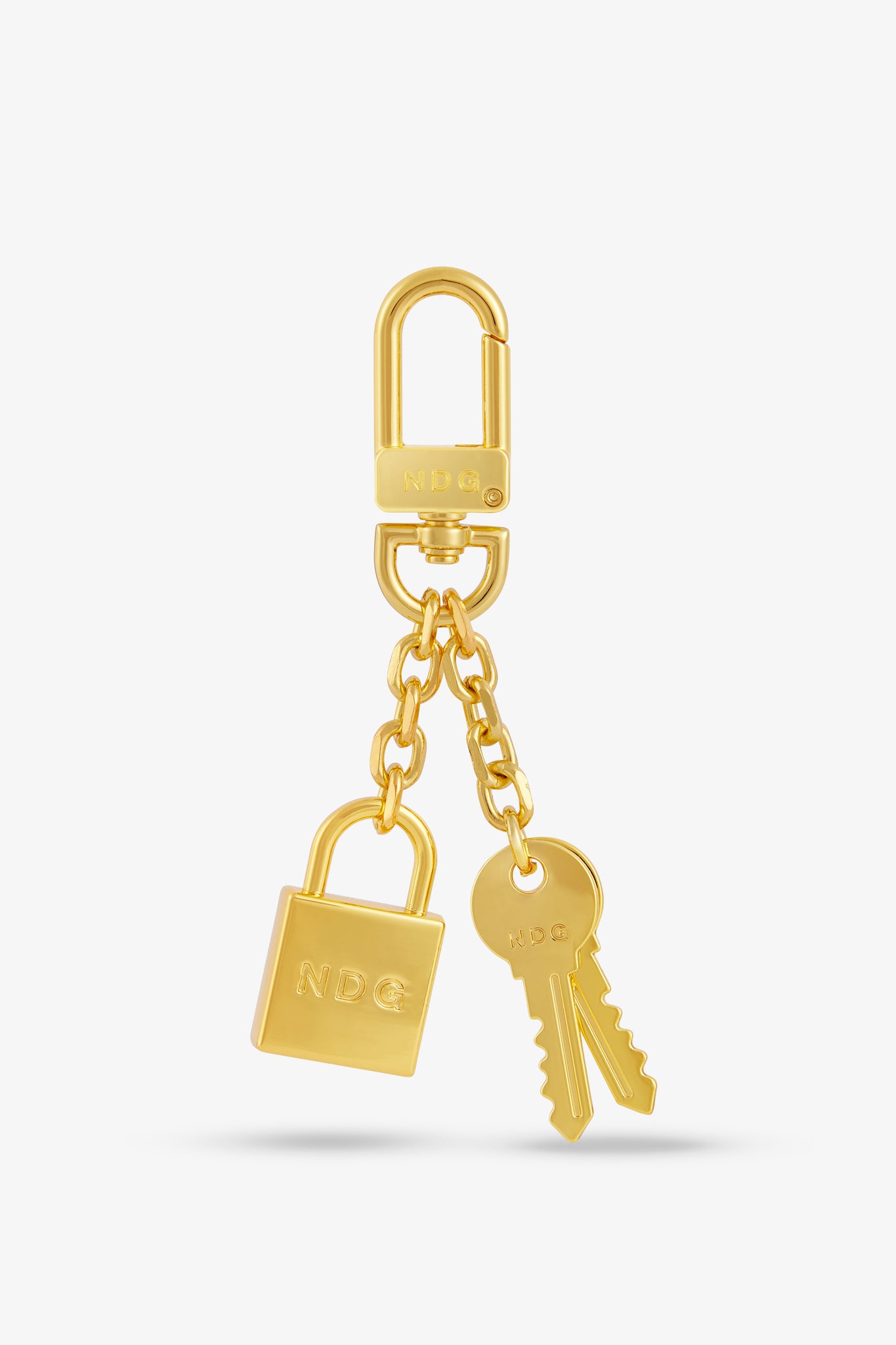 Padlock Keychain Gold