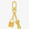 Padlock Keychain Gold