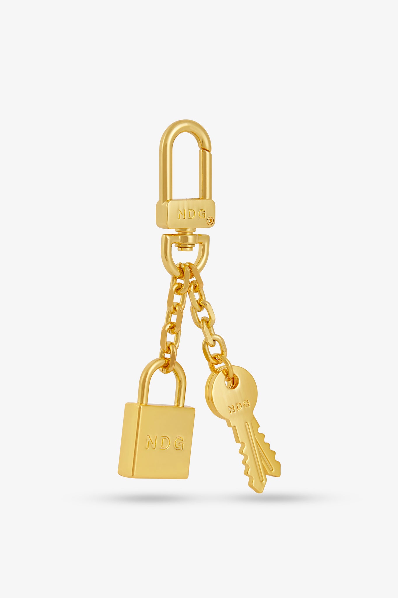 Padlock Keychain Gold