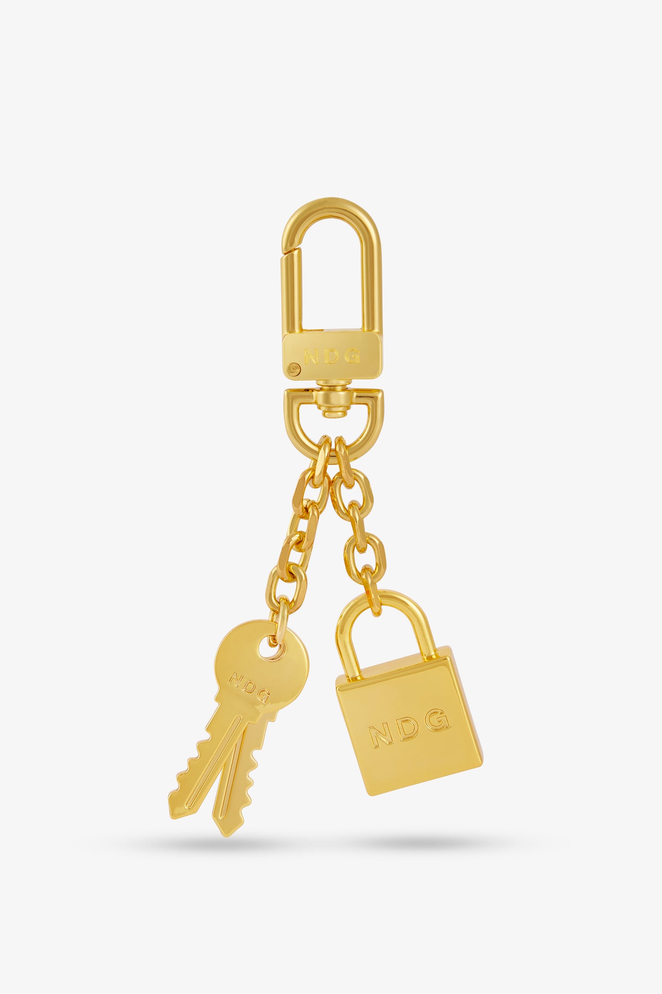 Padlock Keychain Gold