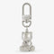 Teddy Bear Silver Keychain