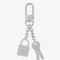 Padlock Keychain Silver