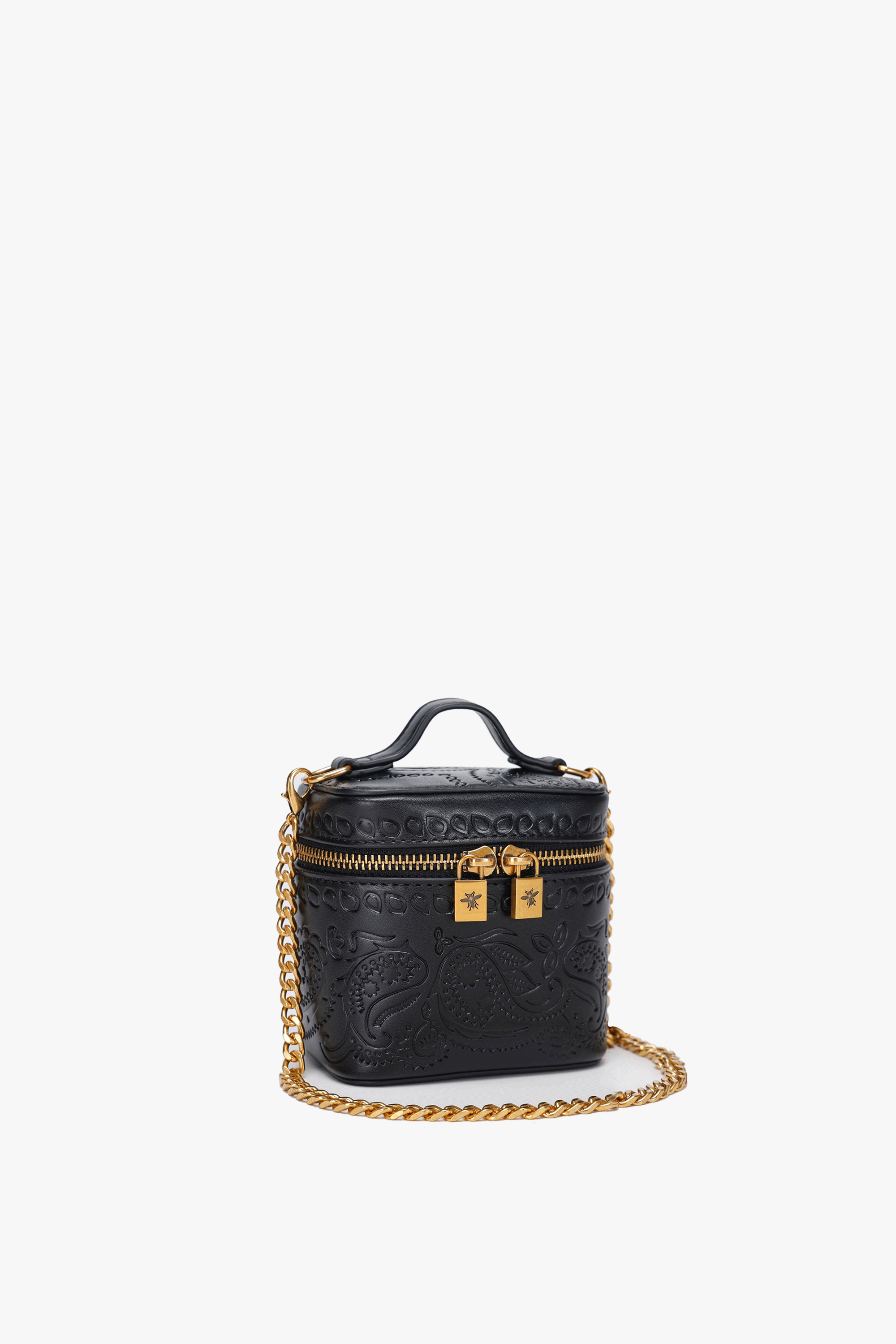 rienda⭐︎2way vanity bag Le Vanity 100MM Black Paisley – NDG PARIS USA