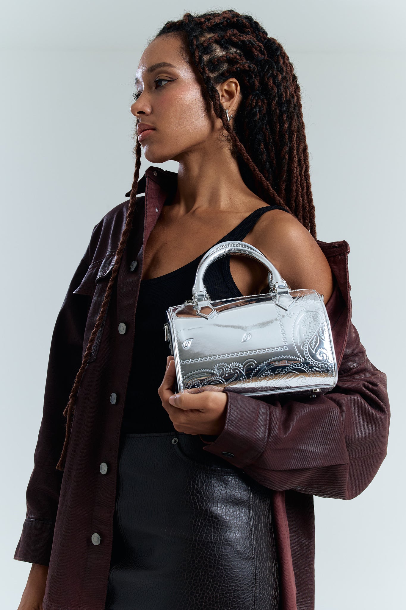 Mini Daily Silver Paisley – NDG PARIS USA